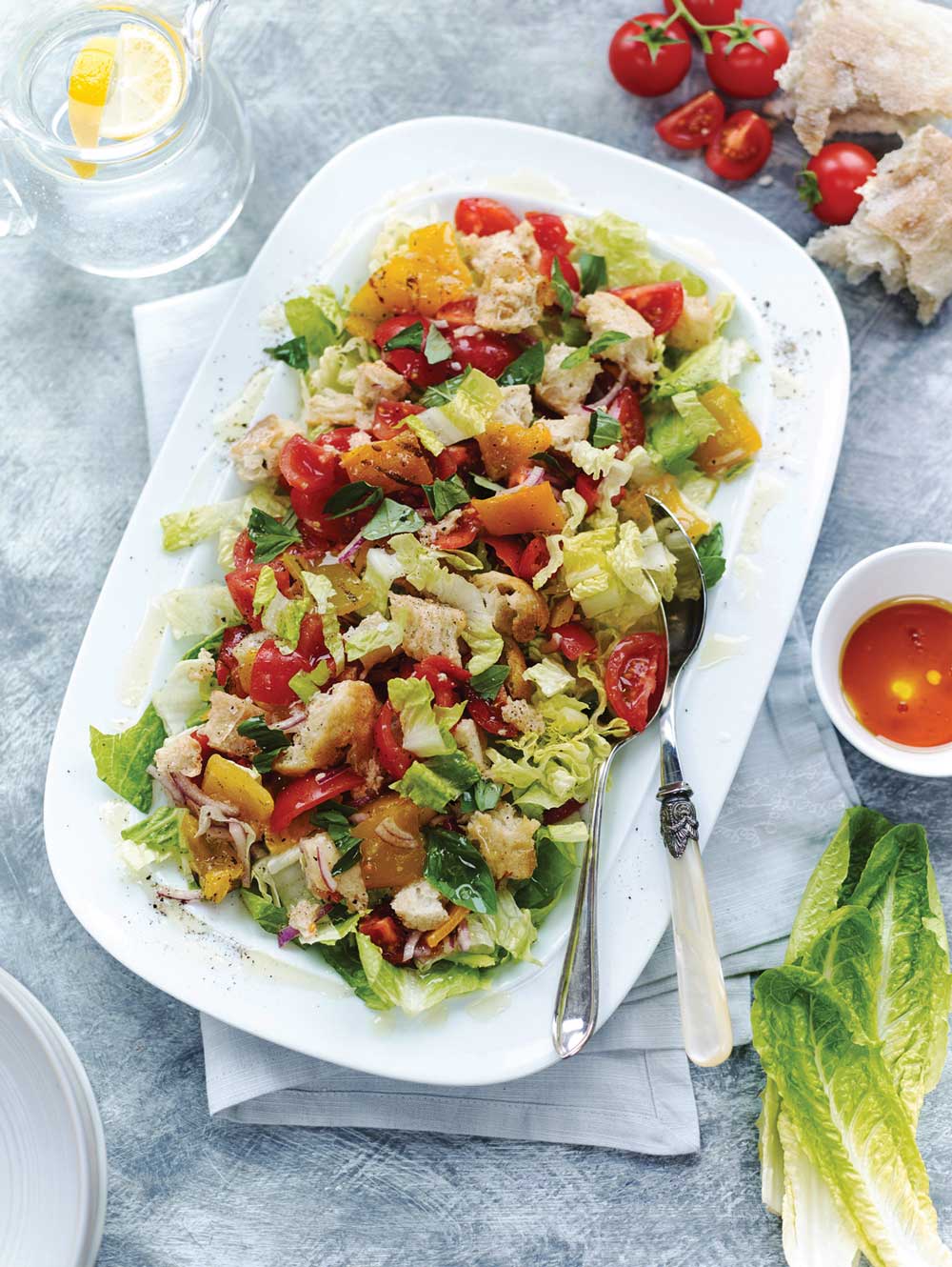 Leafy Panzanella Salad