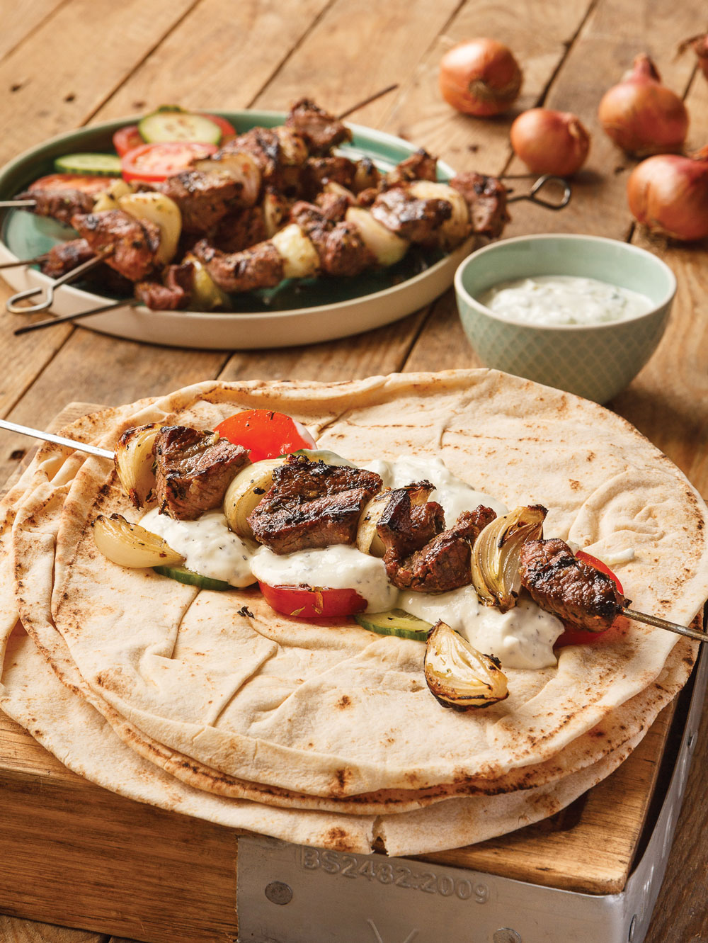 BBQ Shallot & Lamb Flatbreads
