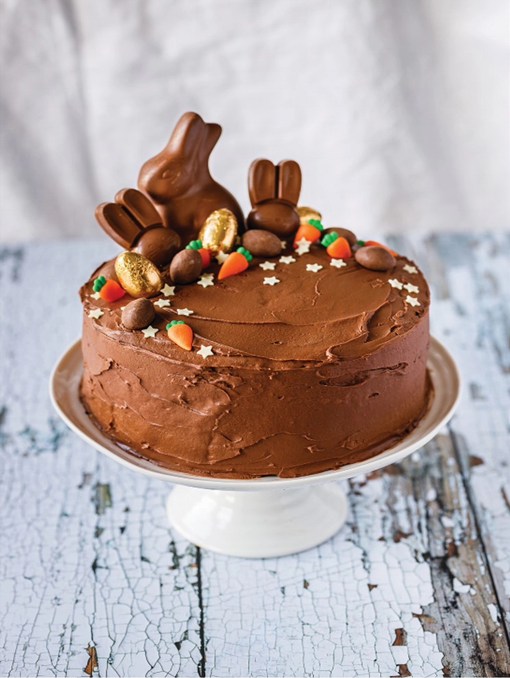 Easter Mocha Chocolate Fudge Cake