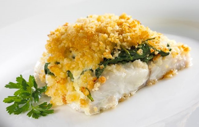 Baked Cod Crumble