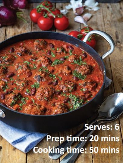 Isle of Wight Meatball Chilli